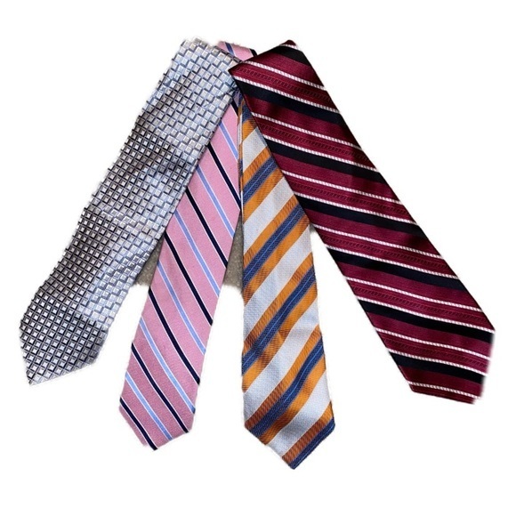 100% Silk Designer Tie Lot of 5 - Picture 1 of 7